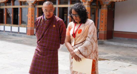 PM Harini Meets Bhutanese PM For Talks